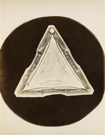 WILSON A. BENTLEY (1865-1931) A selection of 3 snow crystal studies.